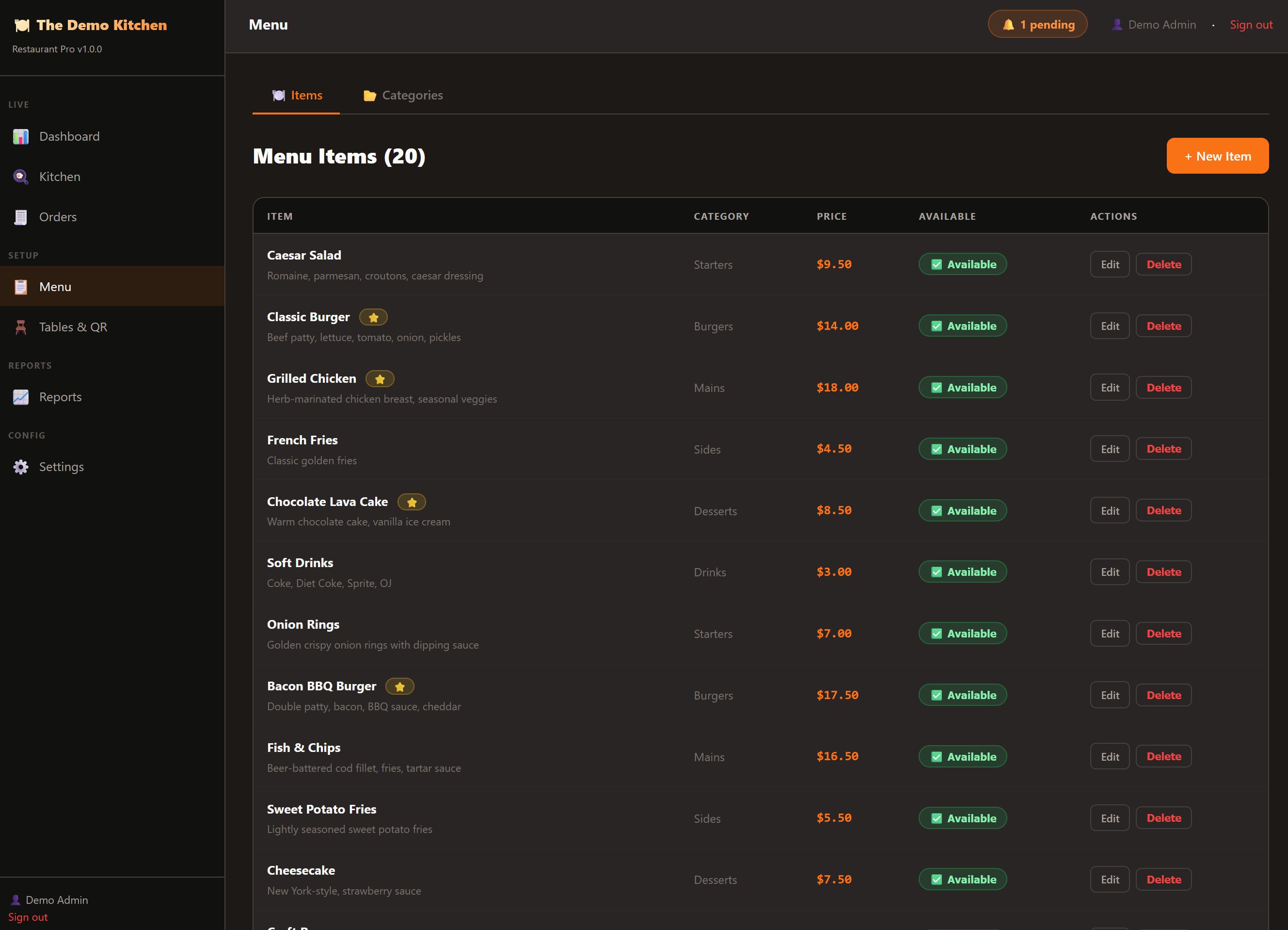 Dashboard